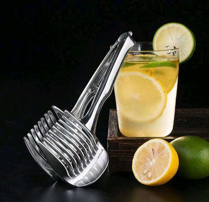 Handheld Lemon & Tomato Round Slicer  Easy Slicing for Lemons, Tomatoes, Eggs, and More