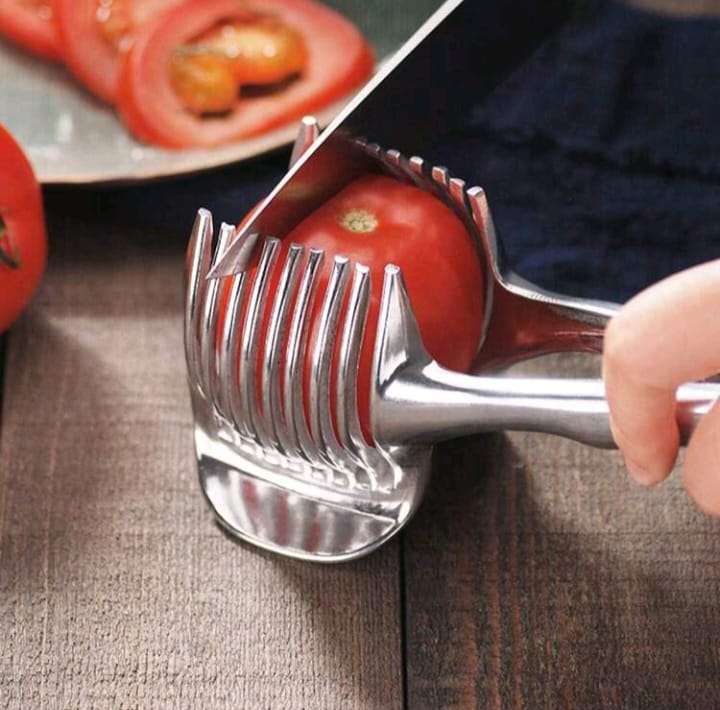 Handheld Lemon & Tomato Round Slicer  Easy Slicing for Lemons, Tomatoes, Eggs, and More