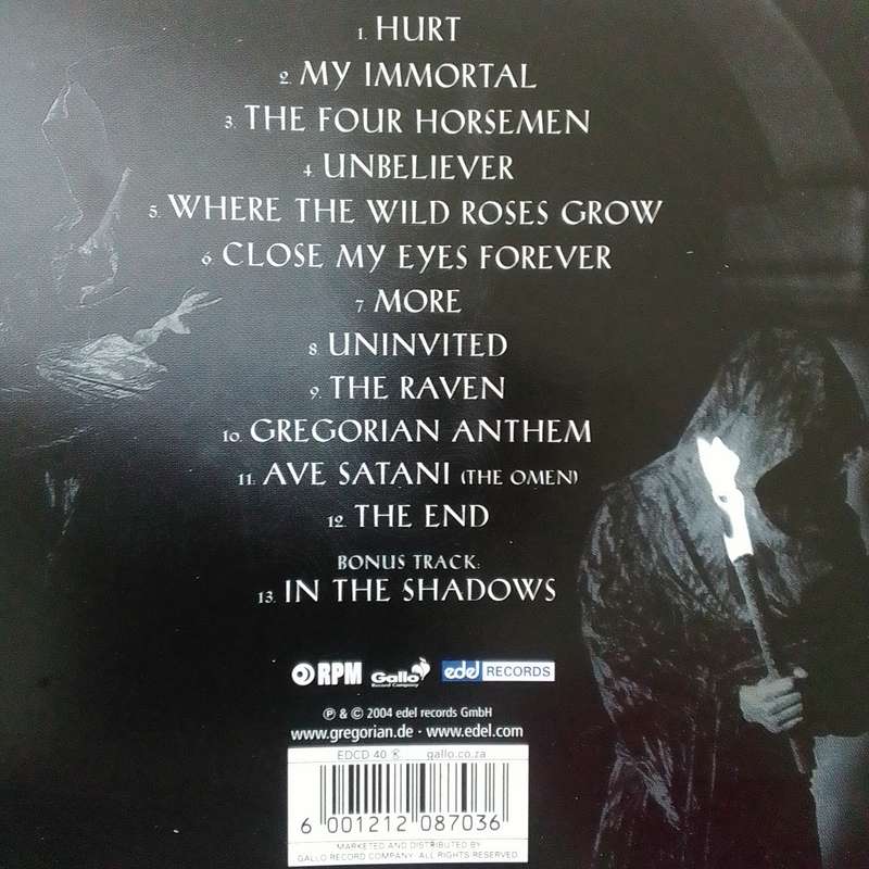 Gregorian (CD) Masters Of Chant - The Dark Side