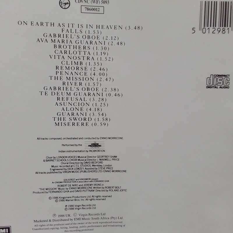 Ennio Morricone (CD) The Mission