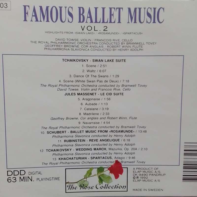 Famous Ballet Music (CD) Vol. 1 & 2