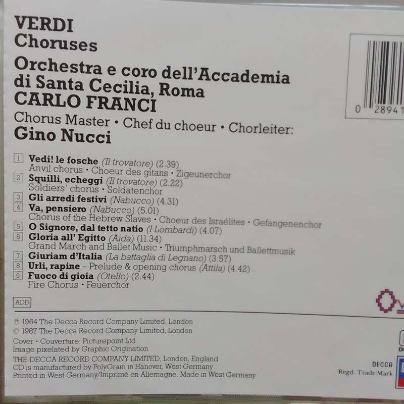Verdi (CD) Choruses