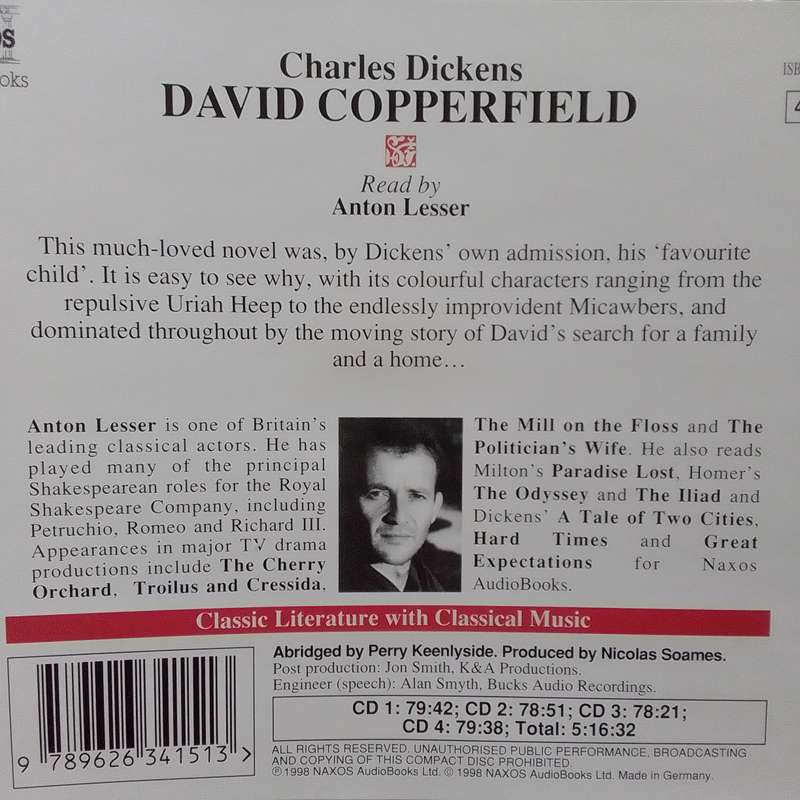 David Copperfield (4-CD Audio Book) Charles Dickens