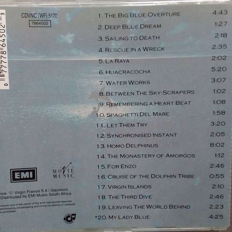 The Big Blue (CD) Original Motion Picture Soundtrack