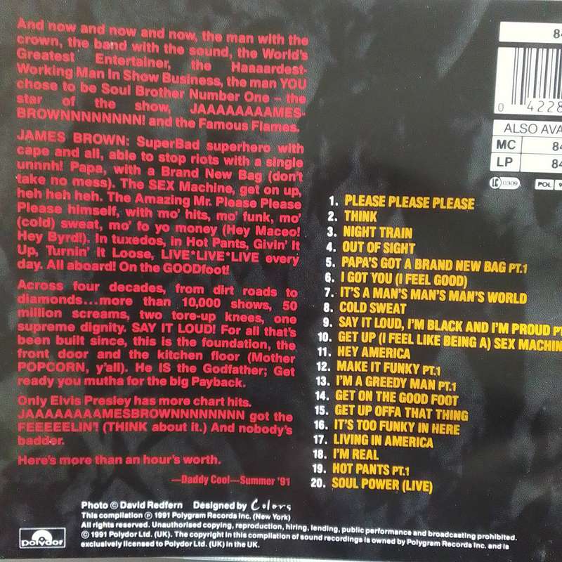 James Brown (CD) Sex Machine - The Very Best Of