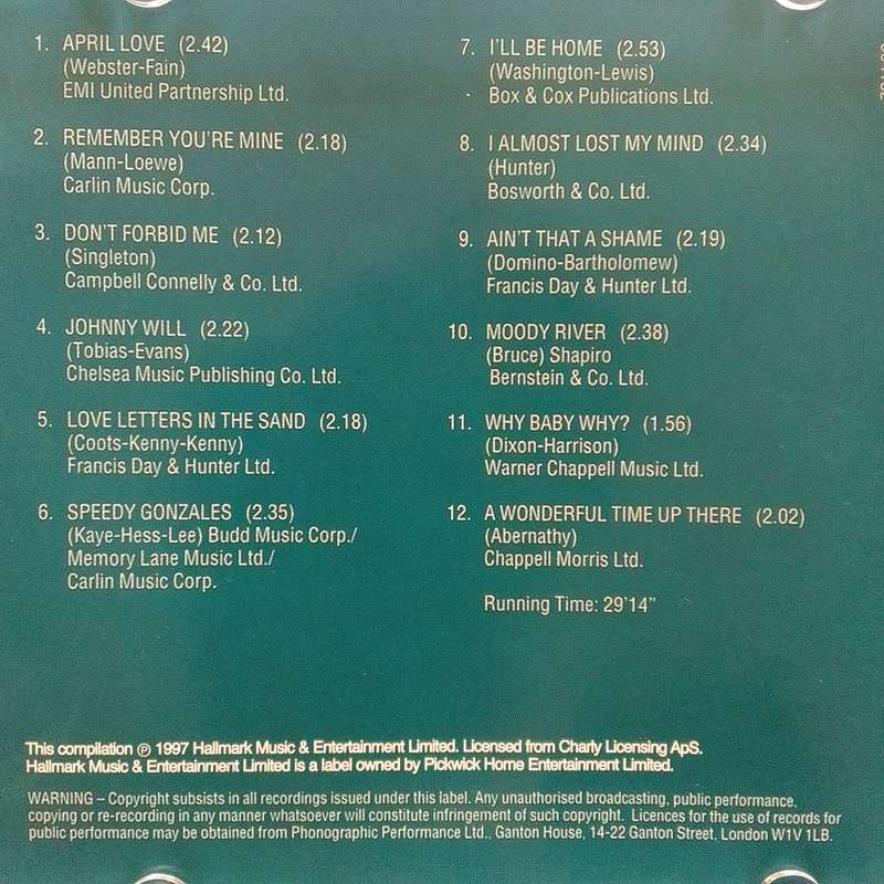 Pat Boone (CD) The Best Of