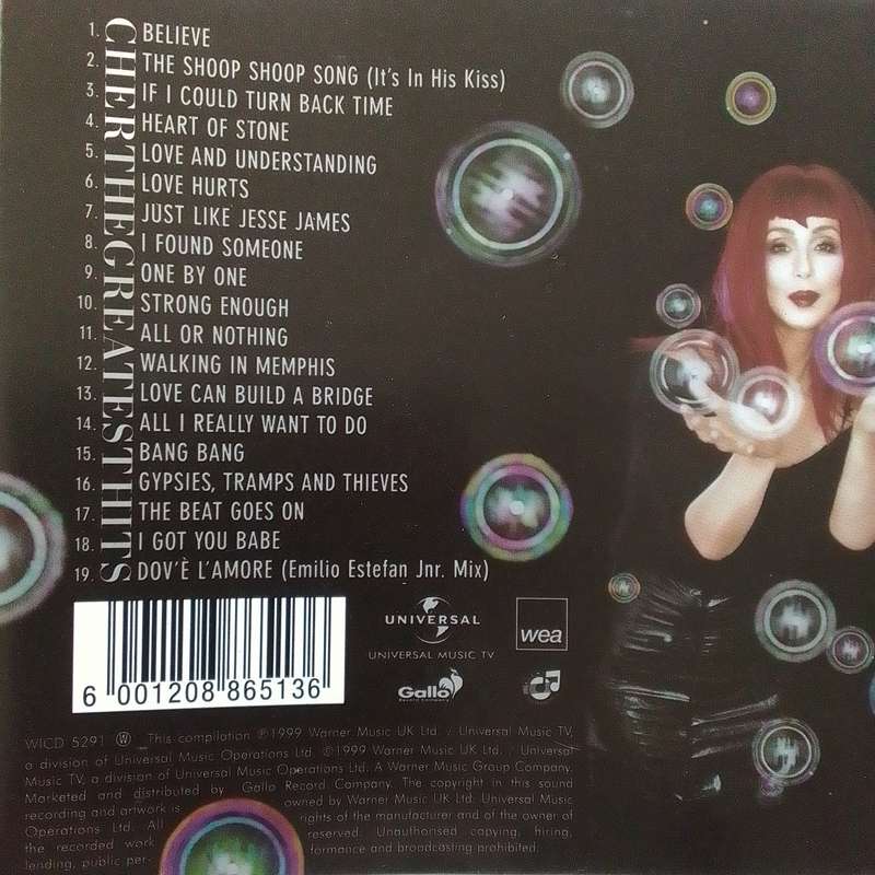 Cher (CD) The Greatest Hits