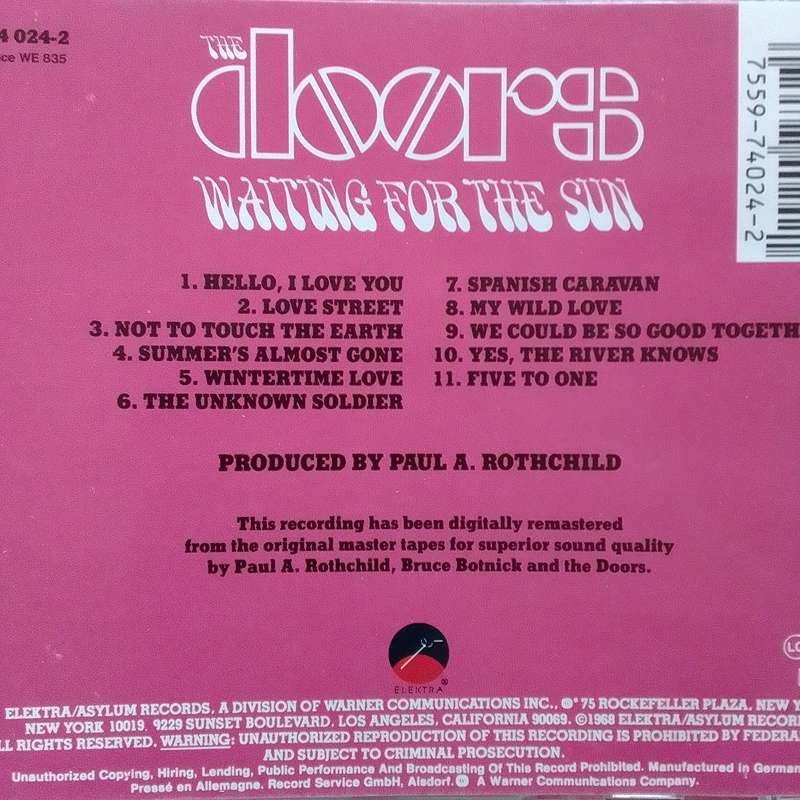 The Doors (CD) Waiting for The Sun
