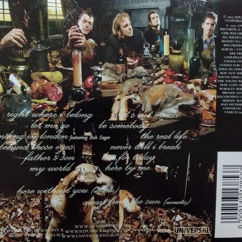 3 Doors Down (CD) Seventeen Days