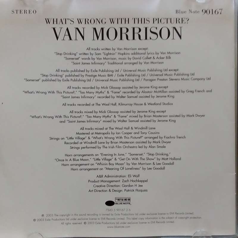 Van Morrison (CD) What's Wrong With This Picture?