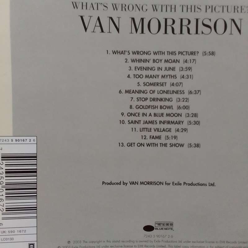 Van Morrison (CD) What's Wrong With This Picture?