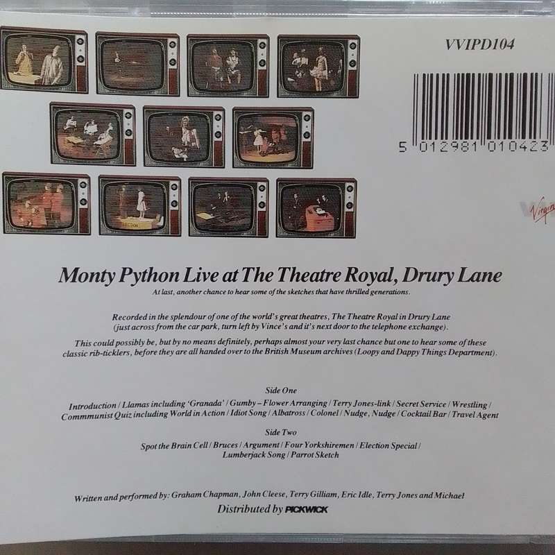 Monty Python (CD) Live At Drury Lane