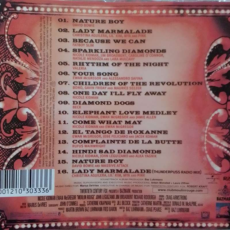 Moulin Rouge (CD) Music From Baz Luhrmann's Film