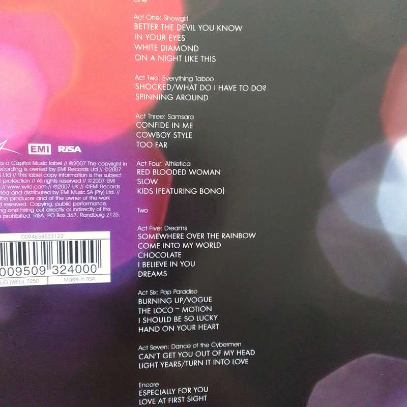 Kylie (CD) Showgirl  Homecoming Live