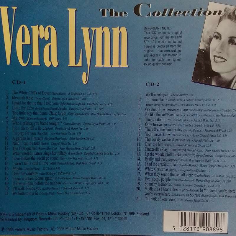 Vera Lynne (CD) Sweetheart Of The Forces