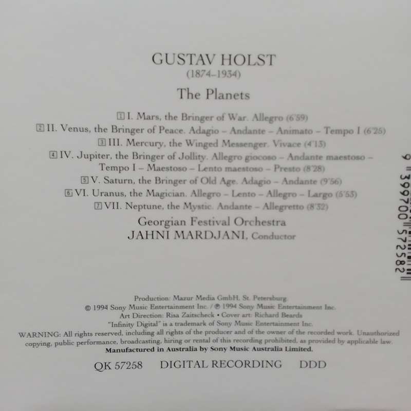 Holst (CD) The Planets