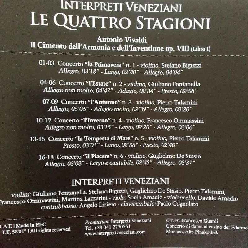 Vivaldi (CD) Le Quatro Stagioni