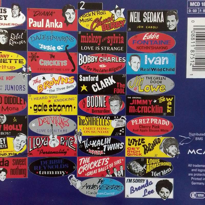 Back To The 50s (CD) Original Fifties Hits Compilation