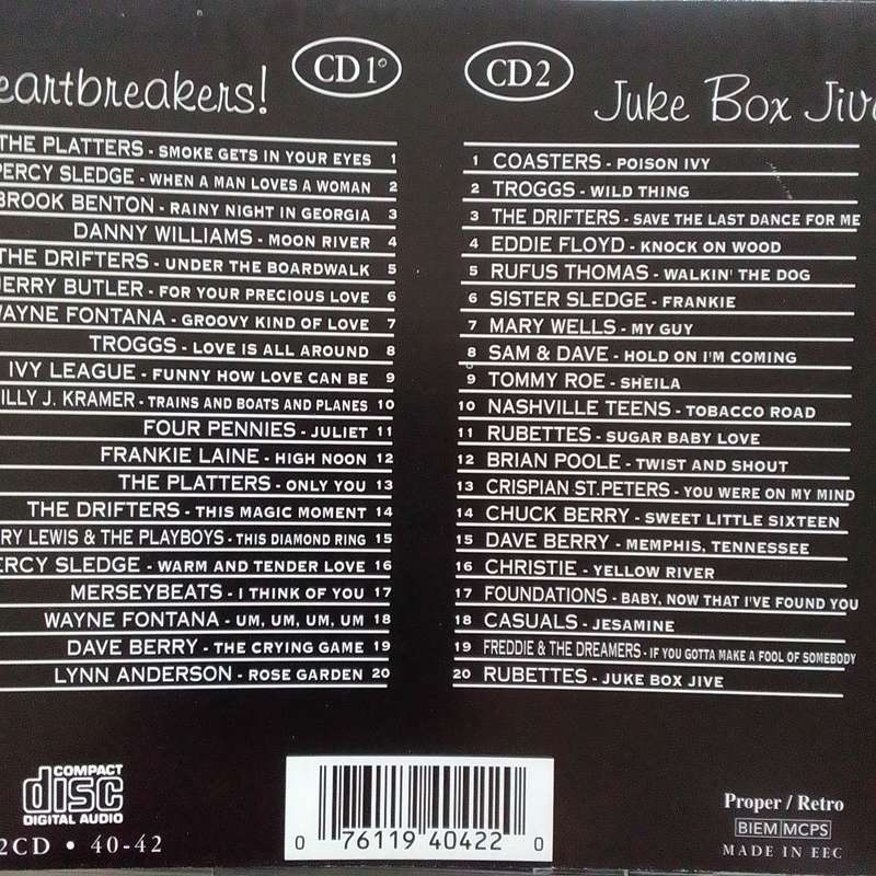 Heartbreaker Hits (CD) Of The 50s, 60s & 70s!