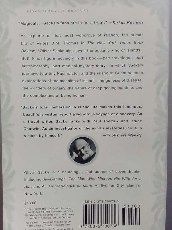 The Island Of The Colorblind (Paperback) Oliver Sacks