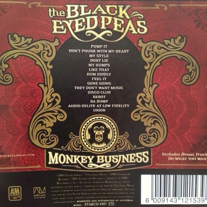 The Black Eyed Peas (CD) Monkey Business