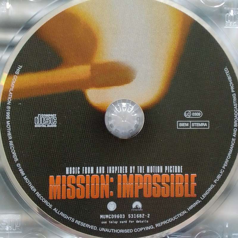 Mission Impossible (CD) Music From And Inspired By The Motion Picture