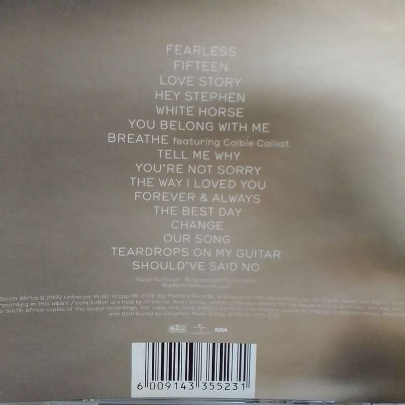 Taylor Swift (CD) Fearless