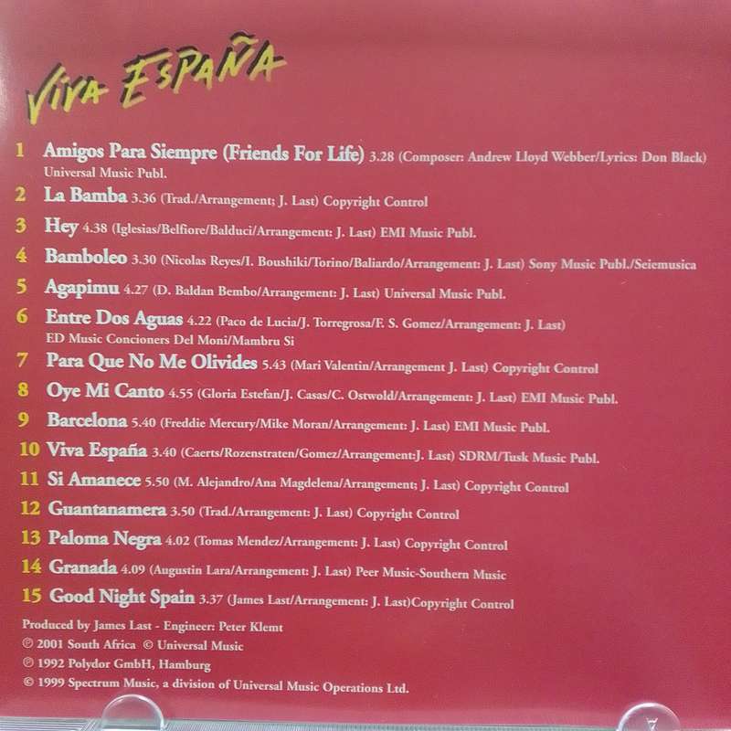 James Last (CD) Viva España