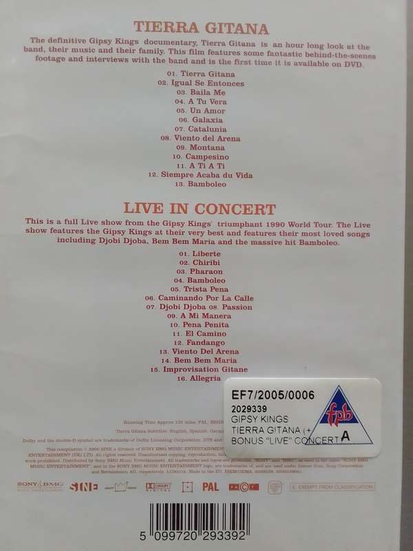 Gipsy Kings (DVD) Tierra Gitana & Live In Concert