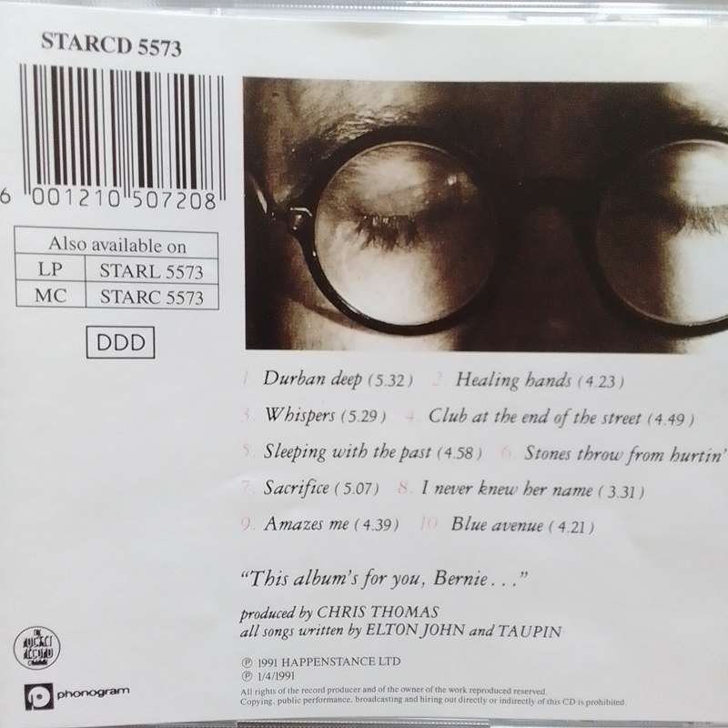 Elton John (CD) Sleeping With The Past