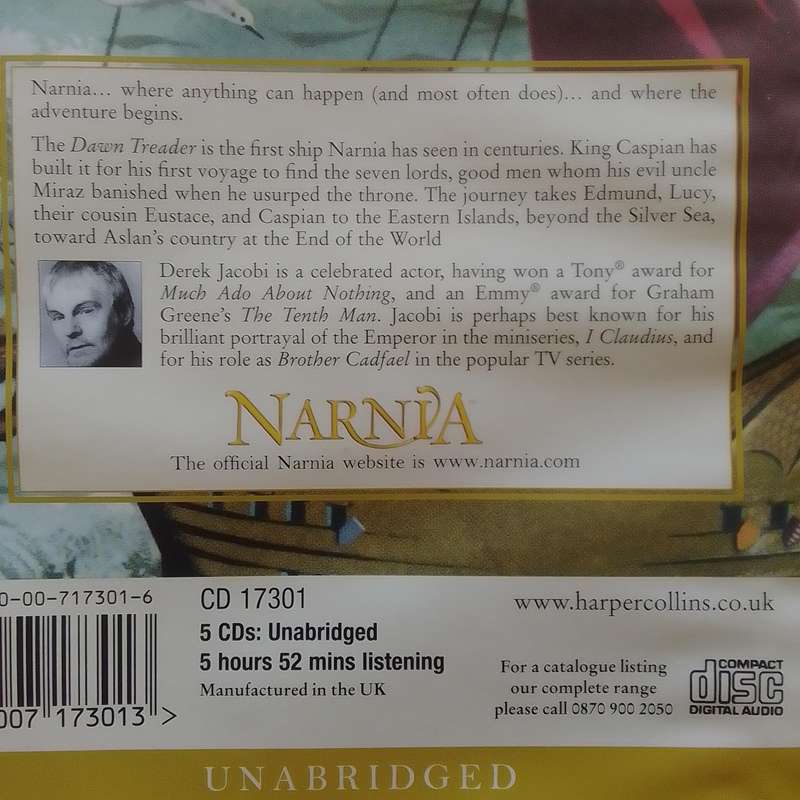 Dawn Treader - The Chronicles Of Narnia (5-CD Audio Book) C.S. Lewis