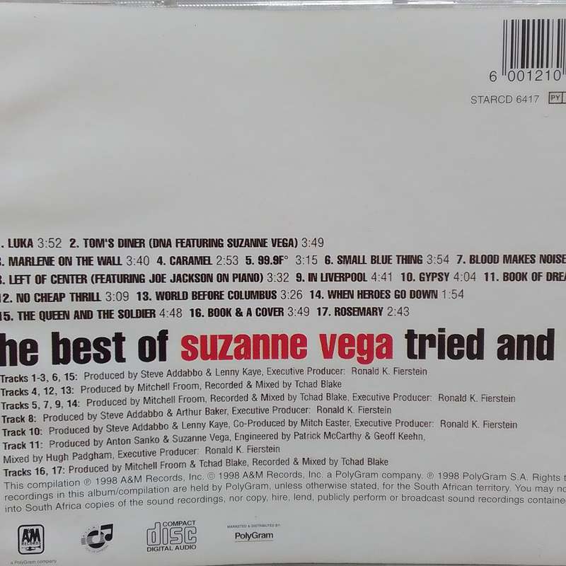 Suzanne Vega (CD) Tried And True  The Best Of