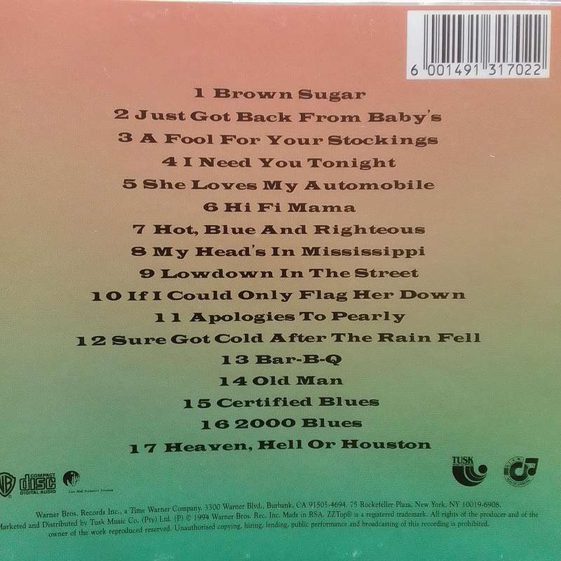 ZZ Top (CD) One Foot In The Blues