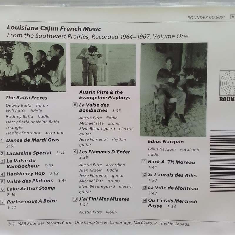 Louisiana Cajun French Music (CD) Volume One