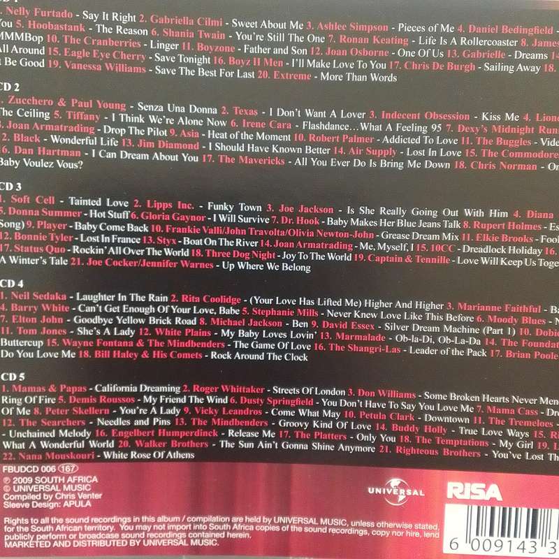 100 Timeless Memories (CD) 5-CD Compilation