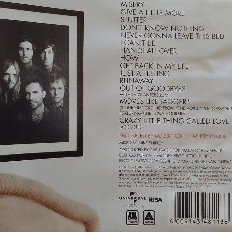 Maroon 5 (CD) Hands All Over
