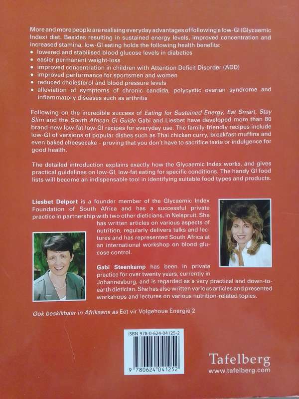 Eating For Sustained Energy 1 & 2 (Soft Cover) Steenkamp & Delport - Bundle Of 2