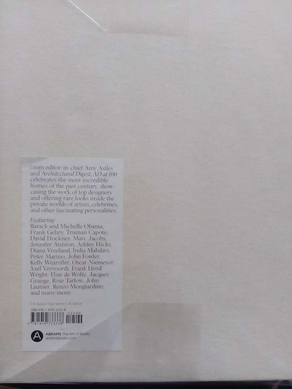 Architectural Digest AD at 100 (Hard Cover) A Century Of Style