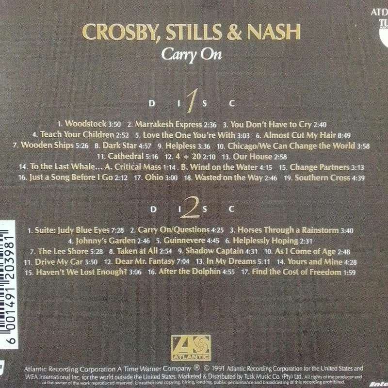 Crosby, Stills & Nash (CD) Carry On