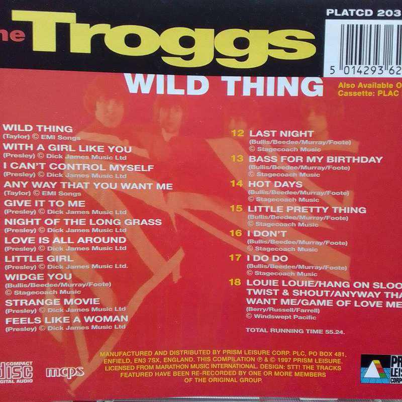 The Troggs (CD) Wild Thing