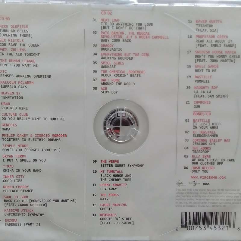 Virgin Records (CD) 40 Years Of Disruptions - Compilation (New)