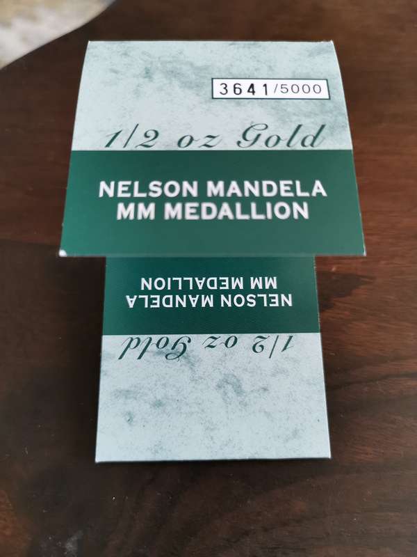 Mandela 1/2 Oz Mint Mark Medallion 2010