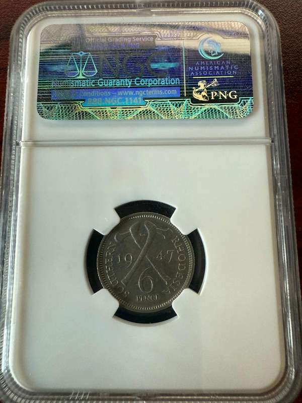 1947 RHODESIA 6P