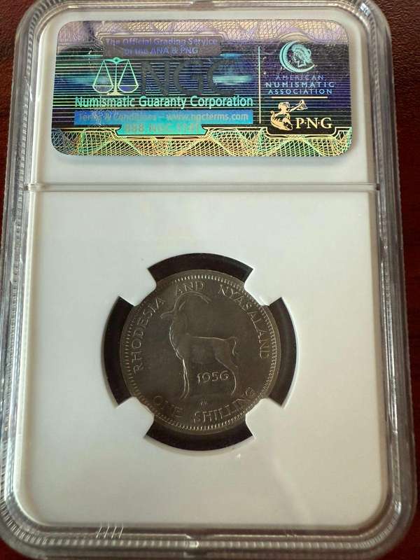 1956 RHODESIA 1 SHILLING