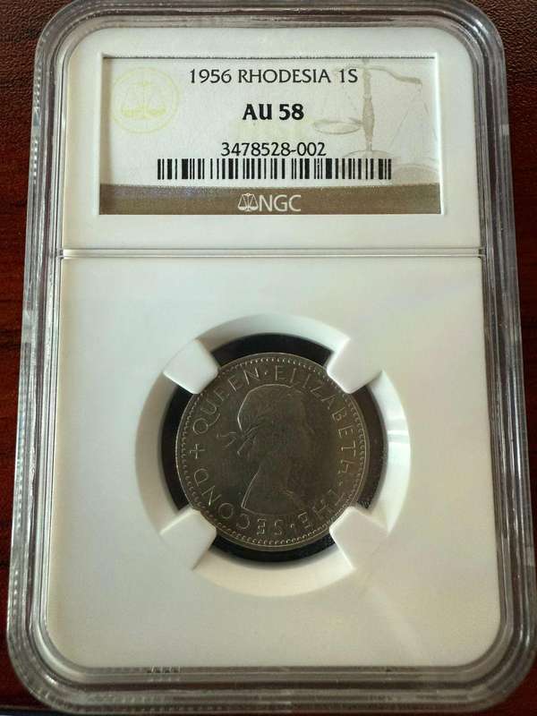 1956 RHODESIA 1 SHILLING