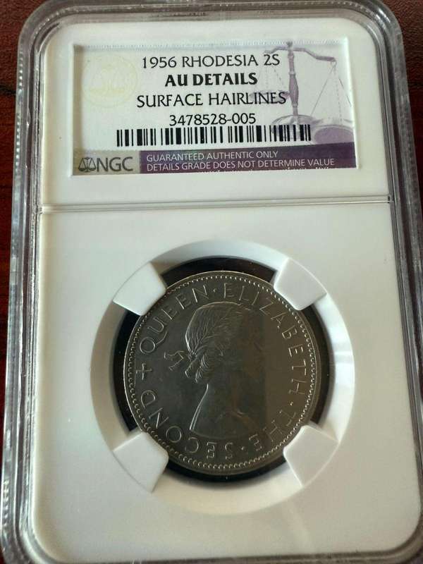 1956 RHODESIA 2 SHILLING