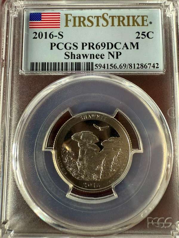 2016 USA 25C SHAWNEE NP