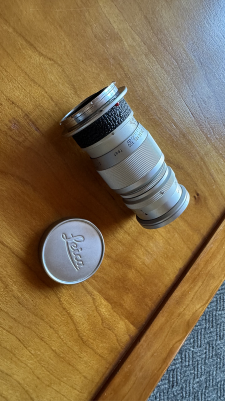 Leica camera lens - Elmar f-9cm 1:4 Nr 1271867