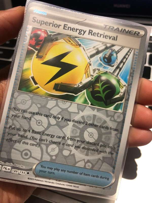 Pokemon Trading Cards - Superior Energy Retrieval - 189/193 - Reverse Holo - Paldea Evolved NM
