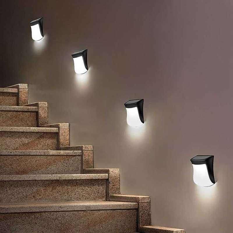 Solar Lamp Fence Wall Lamp Outdoor Waterproof Home Decoration Lighting Garden Wall Lamp